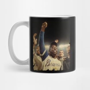 Hank Aaron in Atlanta Braves Mug